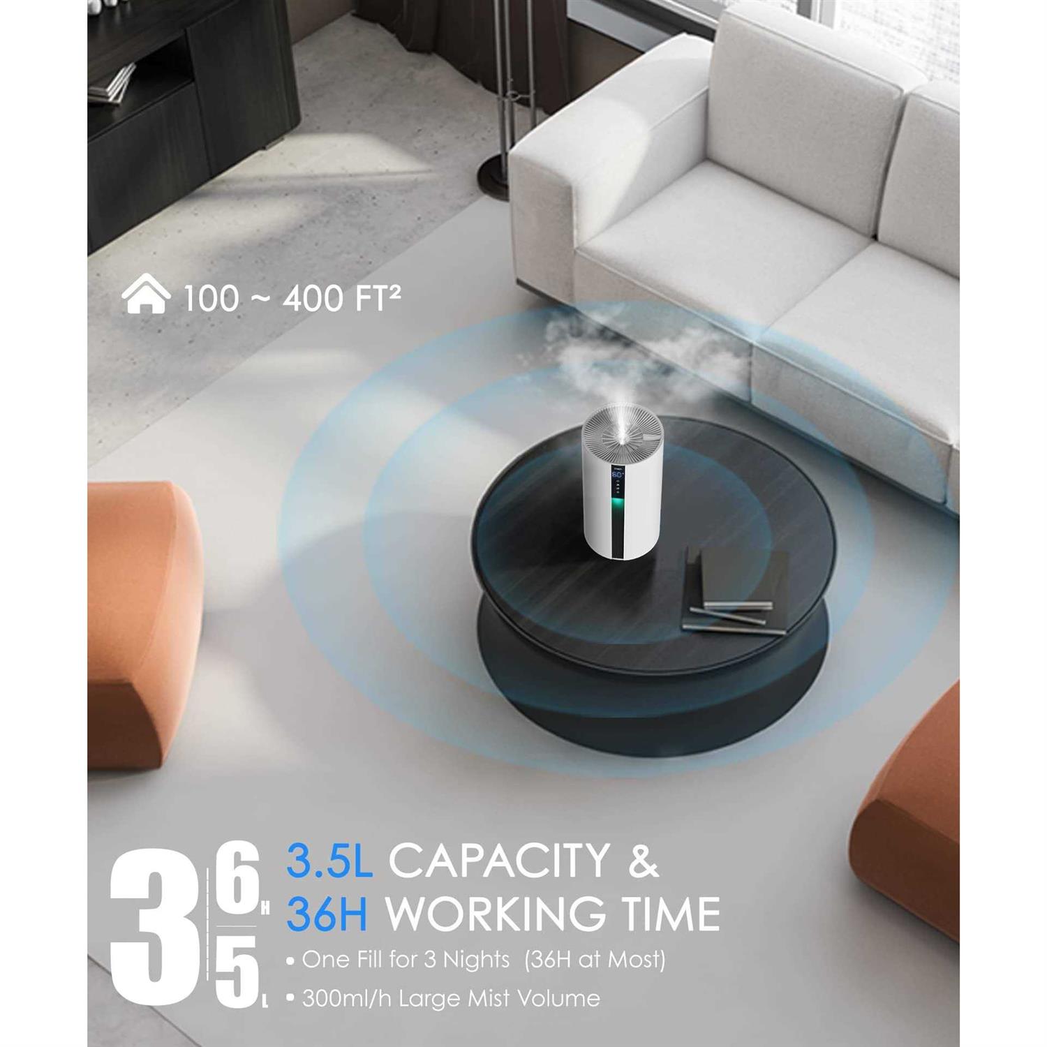 Ukach Smart Humidifiers for Bedroom Large Room Cool Mist Humidifiers for Baby - Image 4