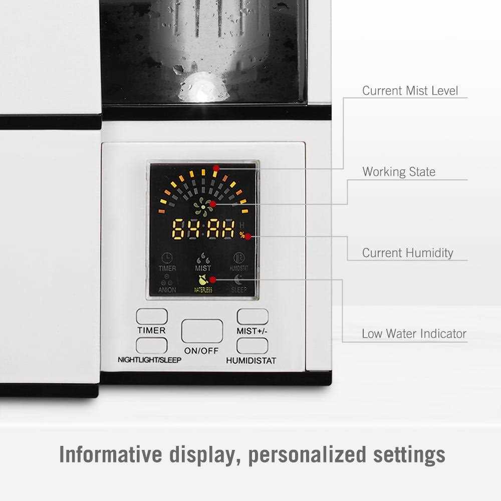 TaoTronics Cool Mist Humidifier 4L Ultrasonic Humidifiers for Large Bedroom Home - Image 4