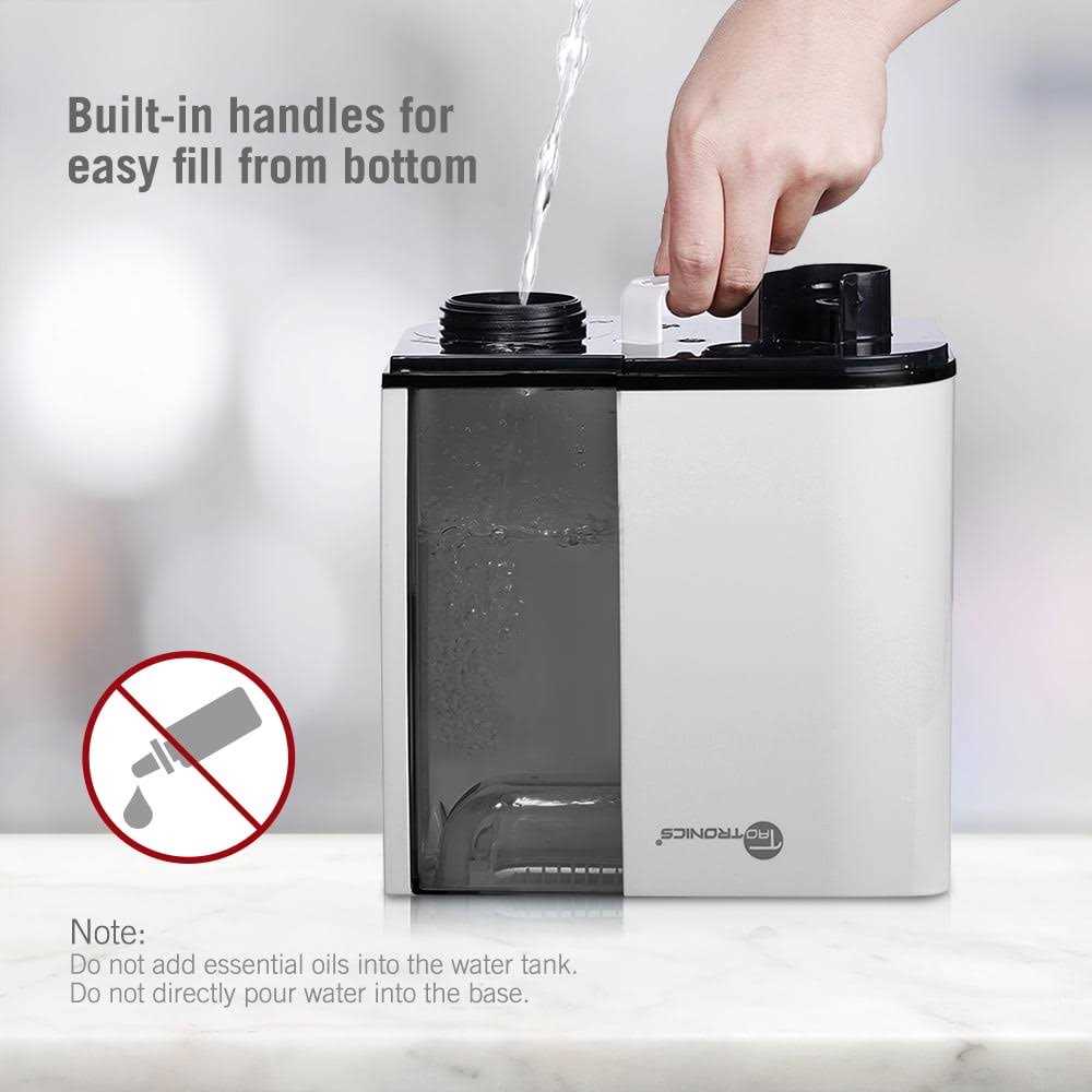 TaoTronics Cool Mist Humidifier 4L Ultrasonic Humidifiers for Large Bedroom Home - Image 5