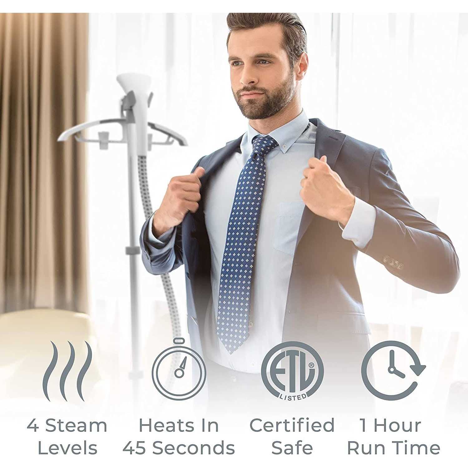 Pure Enrichment PureSteam Pro Garment Steamer - Image 3