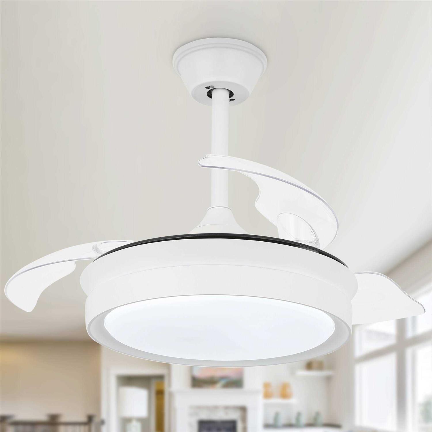 Bella Depot 42 Retractable Ceiling Fan with Dimmable Led Light - Image 3