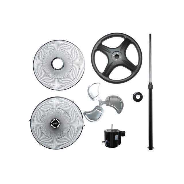 Vie Air 18 Industrial Heavy Duty Pedestal Oscillating Metal Stand Fan - Image 4