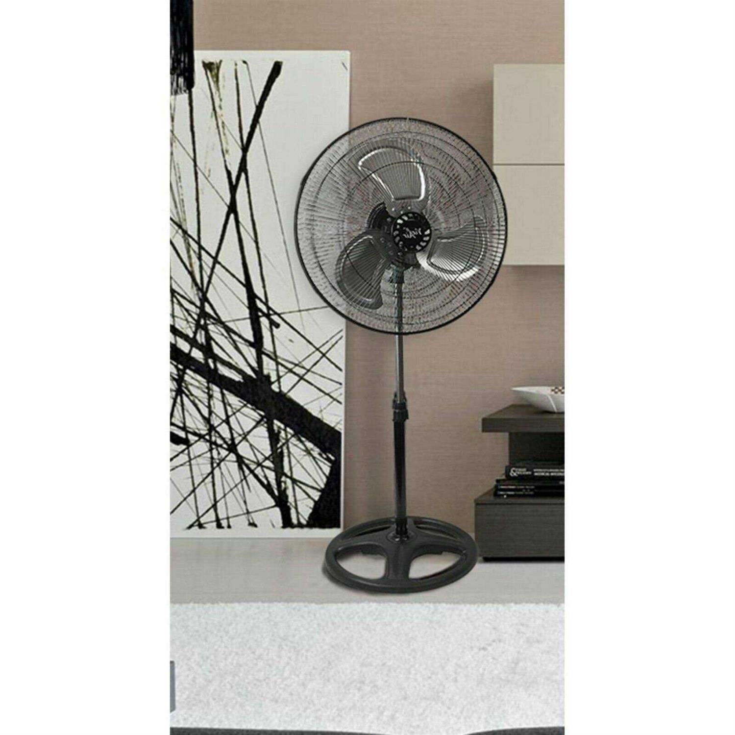 Vie Air 18 Industrial Heavy Duty Pedestal Oscillating Metal Stand Fan - Image 5
