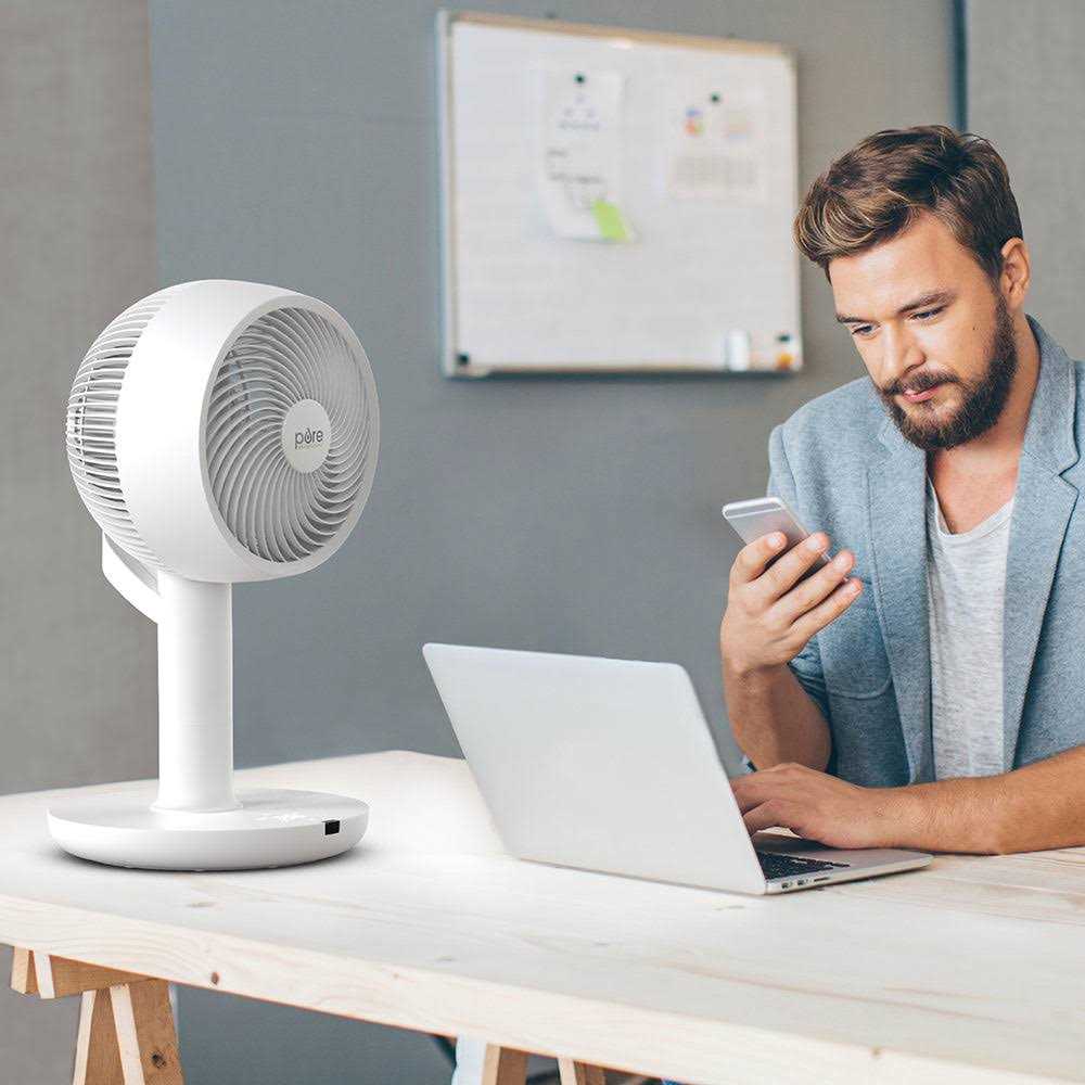 Pure Enrichment 2-in-1 Circulating Floor Desk Fan - Image 5