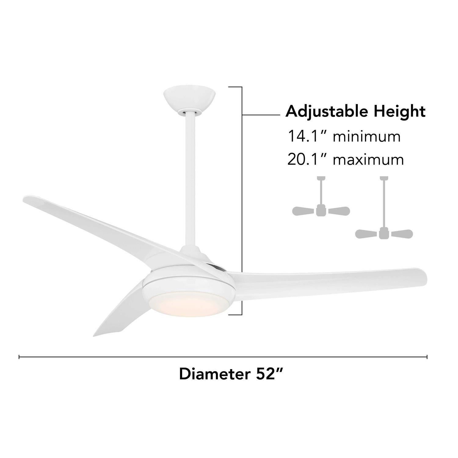 Minka-Aire Astroflow 52 in. LED Indoor Ceiling Fan with Remote - Image 4