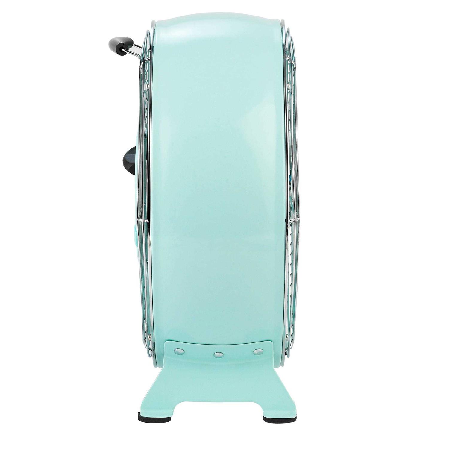 Better Homes & Gardens 9 inch Retro Table Drum Fan Mint - Image 3