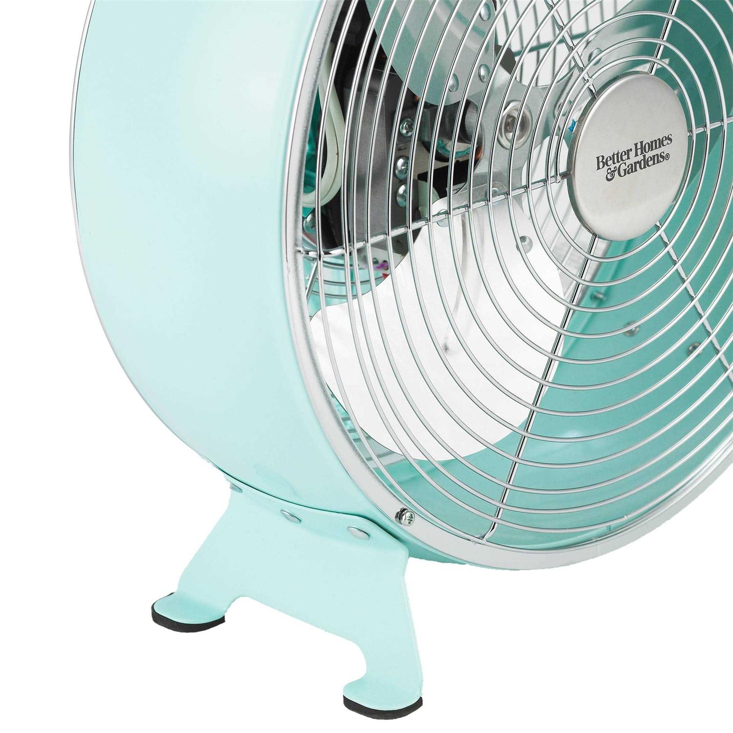 Better Homes & Gardens 9 inch Retro Table Drum Fan Mint - Image 5