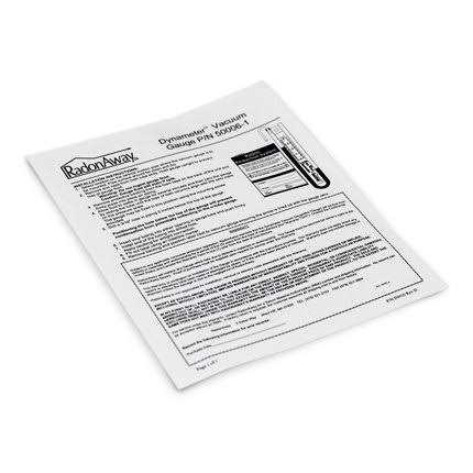 RadonAway GP501 Radon Fan Install kit Two 3x3 White Couplings U-Tube Vacuum Gauge Radon System Labels - Image 4