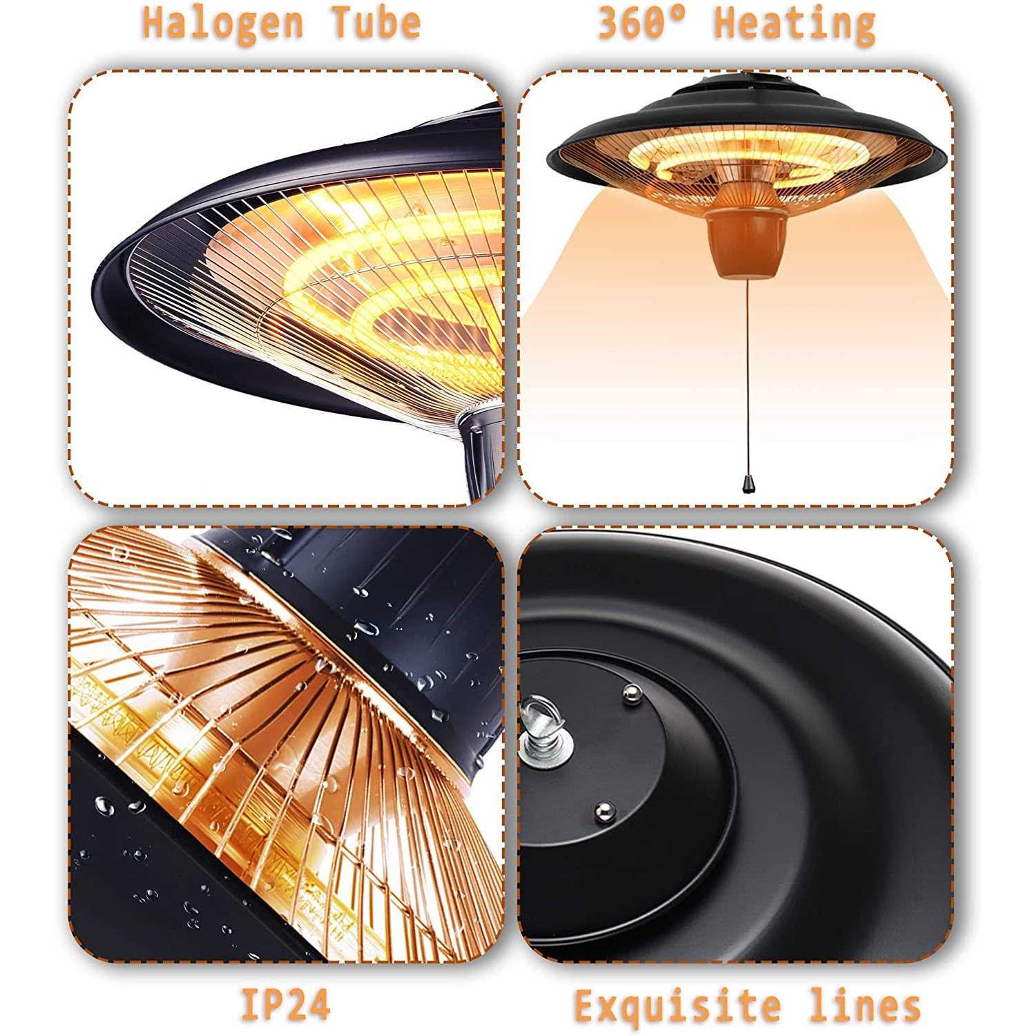 Donyer Power 1500w Outdoor/indoor Electric Patio Heater - Image 5