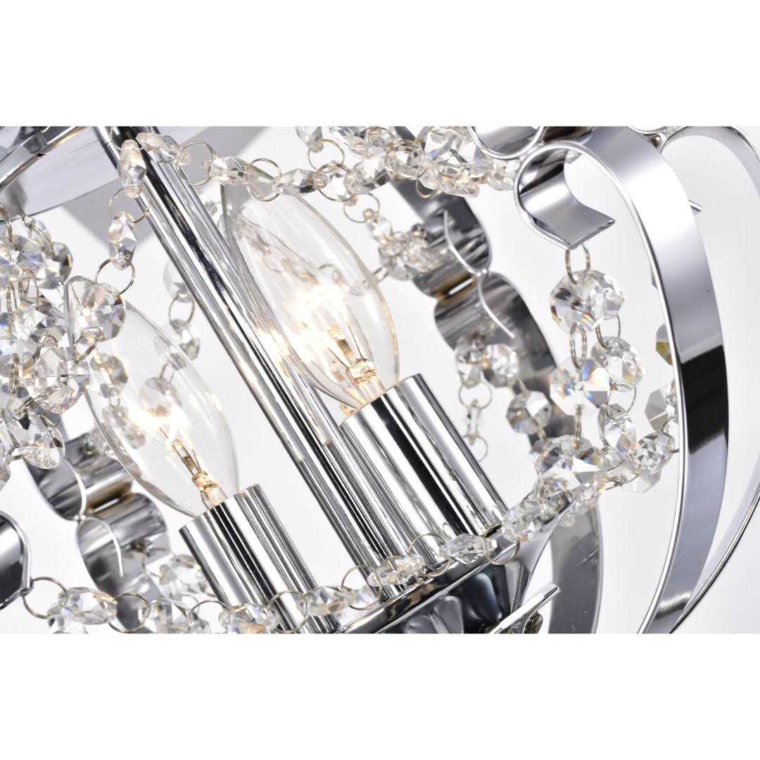 Warehouse of Tiffany Dazy 48 in. 3-Light Indoor Chrome Finish Ceiling Fan with Light Kit - Image 3