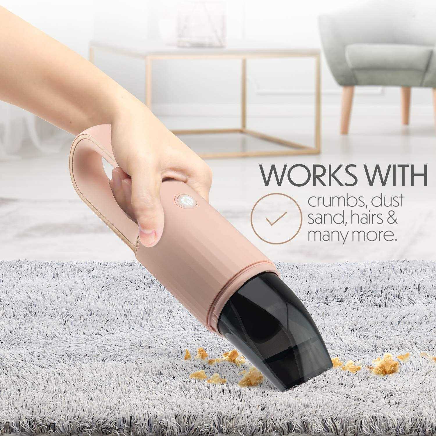 Starument Portable Hand Vacuum Cleaner Handheld Cordless Cleaner for Dust Pet Hair Dirt Home - Image 3