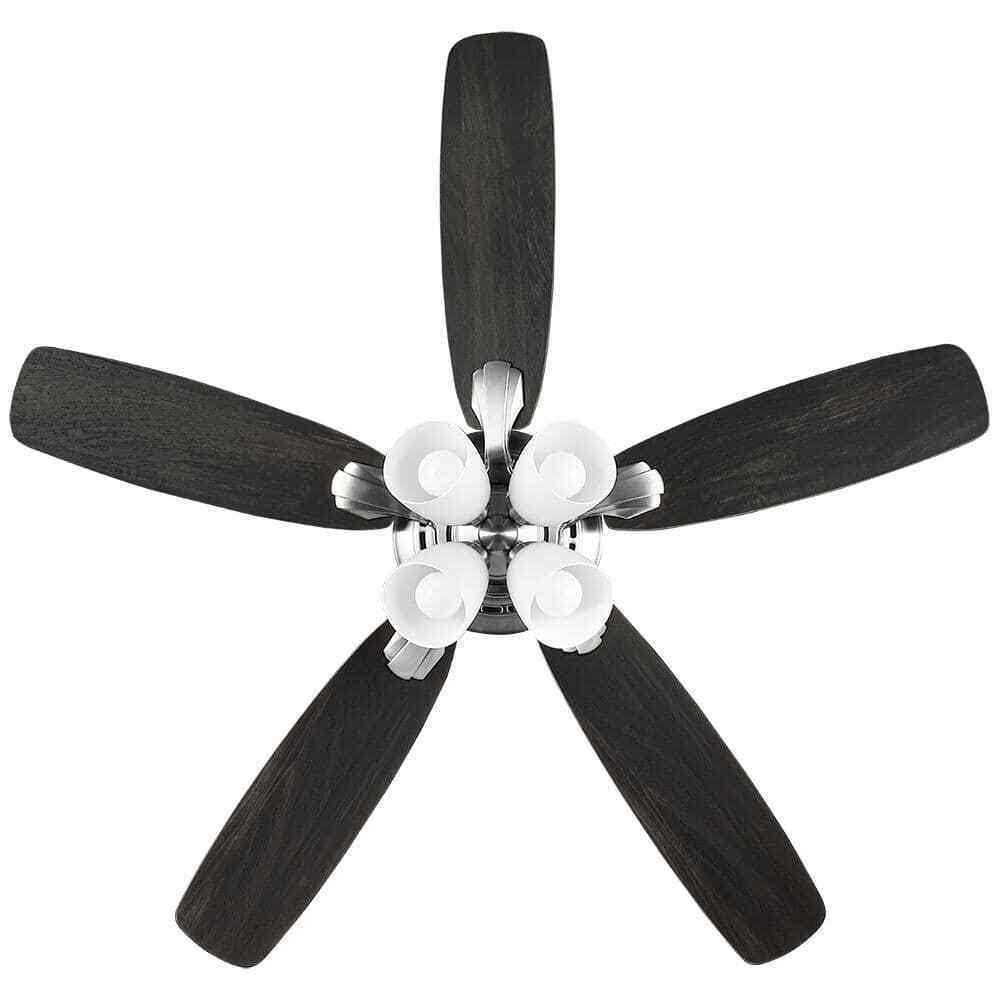 Hampton Bay Hollis 52 in. Indoor LED Dry Rated Ceiling Fan with 5 Reversible Blades, Light Kit and Remote Control - Image 3