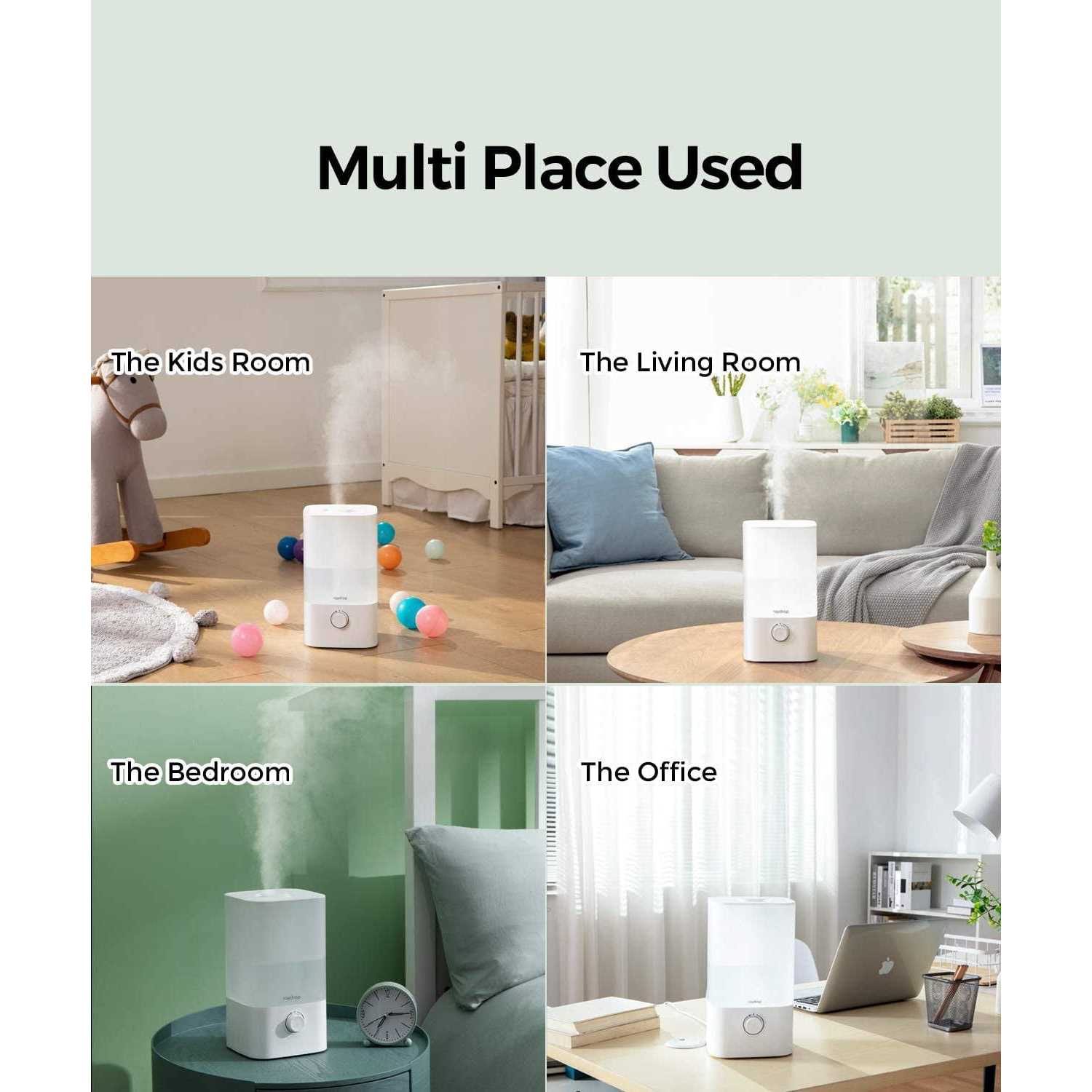 raydrop Cool Mist Humidifier, 2.5l Essential Oil Diffuser for Bedroom Nursery,home and office - Image 5