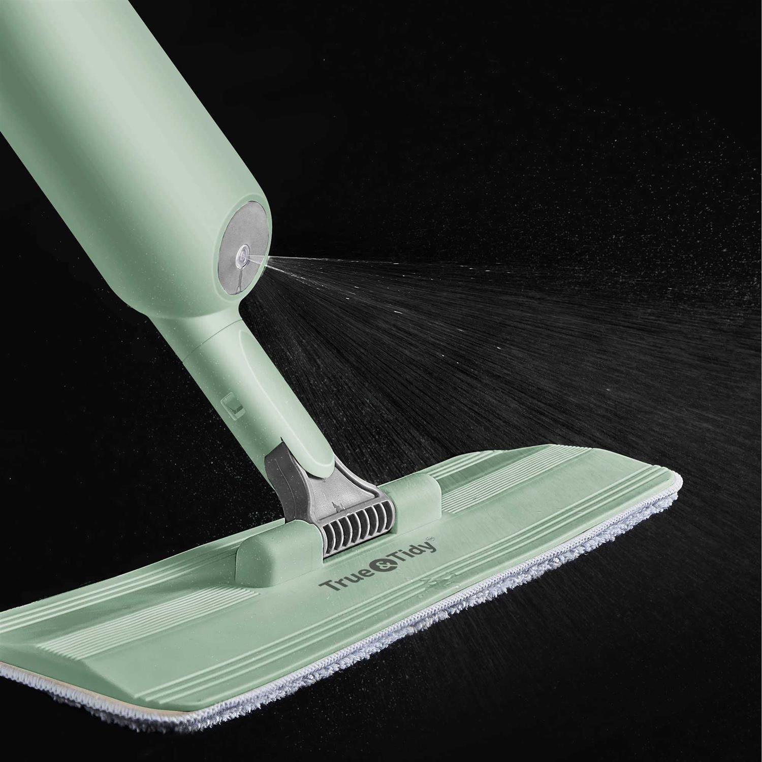 True & Tidy Spray-250A Multi-Surface Spray Mop with Refillable Water Bottle, Use Any Cleaning Solution Easy to Fill and Refill with Machine Washable - Image 3
