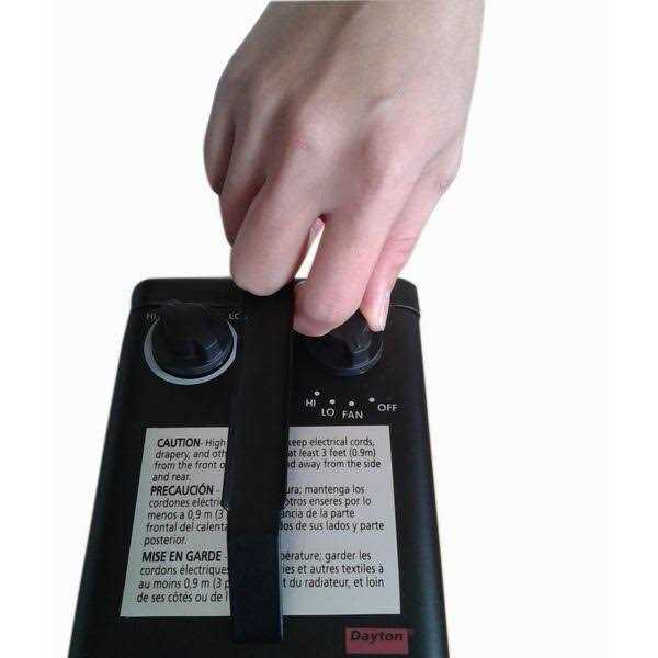 Dayton Portable Electric Heater 1000W/1500W 3VU37 - Image 5