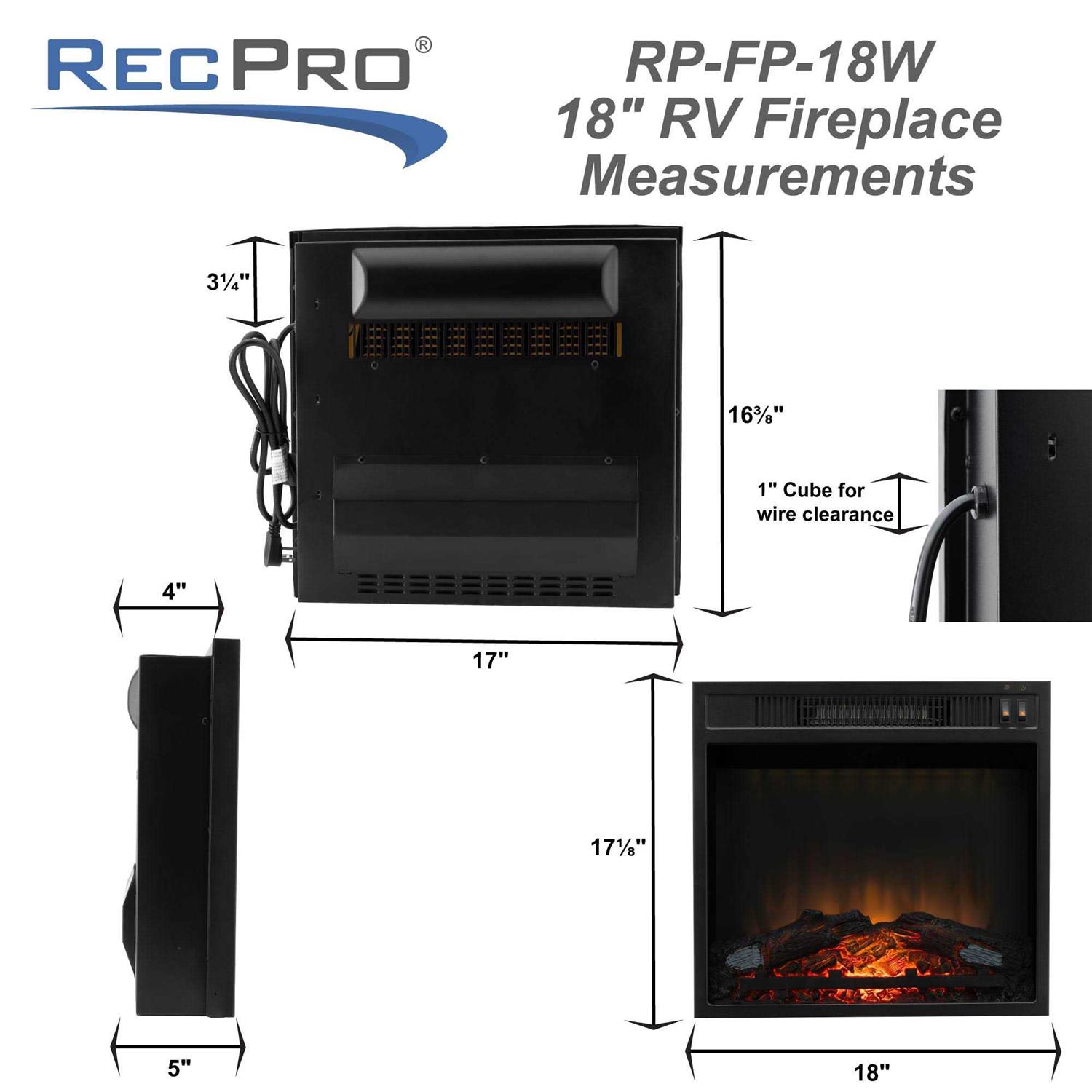 RecPro® RV Electric Fireplace 18 - Image 5