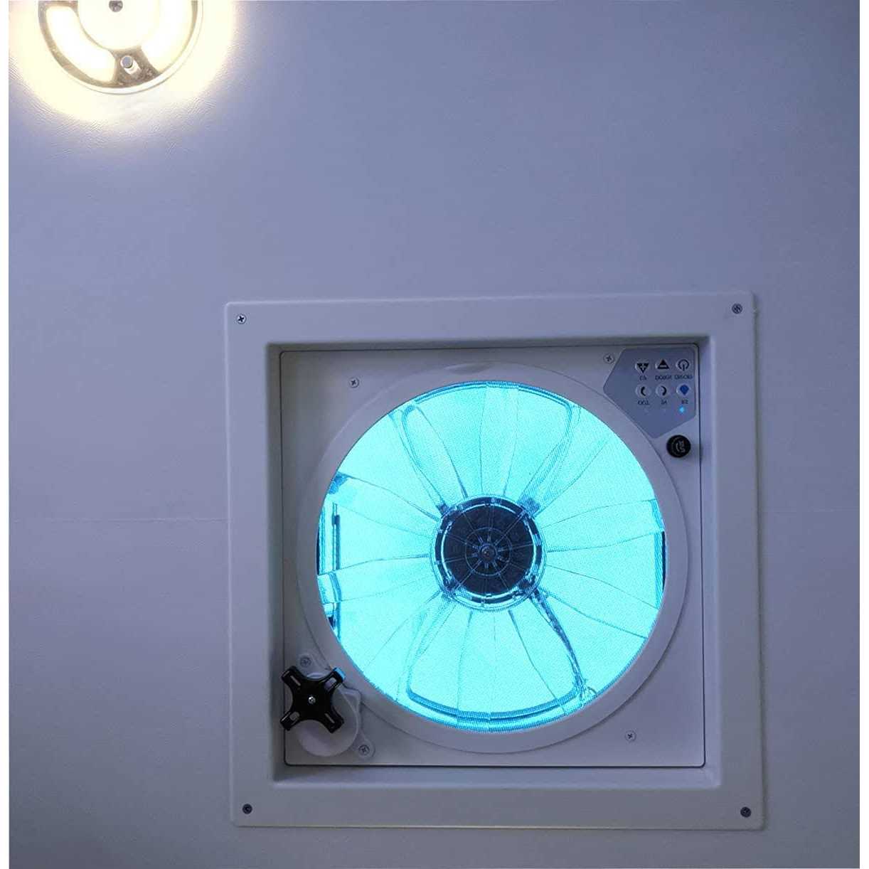 RVLOVENT RV Roof Vent Fan 12V Auto Remote Control 14'' inch 10 Speed - Image 4