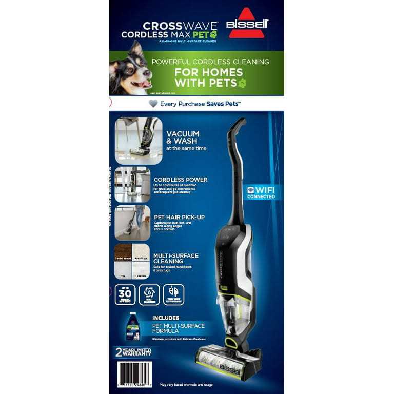 Bissell Crosswave Cordless Max Hard Floor Wet Dry Vacuum 2590 - Image 4
