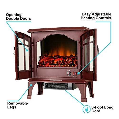 e-Flame Jasper Free Standing Electric Fireplace Stove USA - Image 3