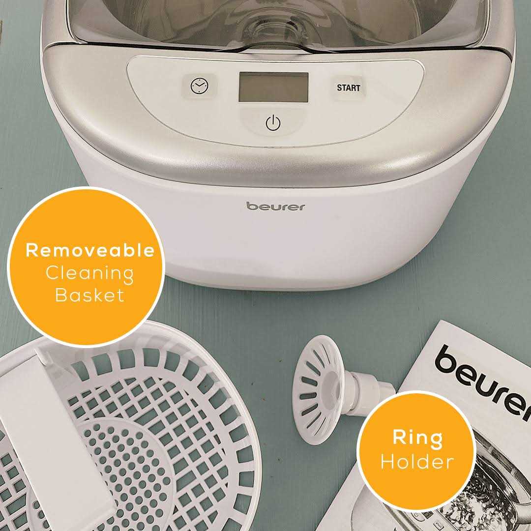 Beurer Professional Ultrasonic Cleanser with Digital Timer for Jewelry - Image 4
