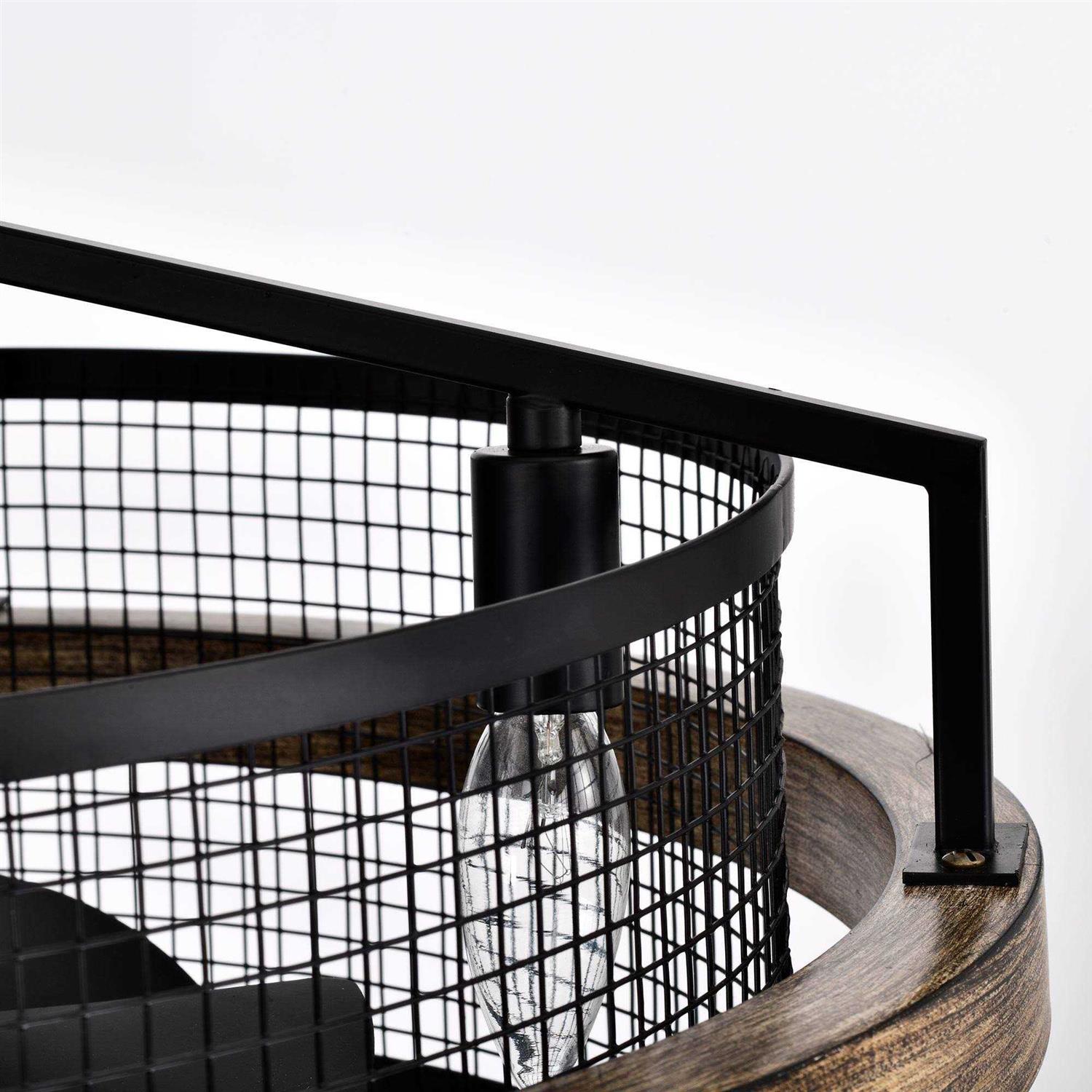 Parrot Uncle 20 Industrial Downrod Mount Ceiling Fan with Lighting and Remote Control - Image 5