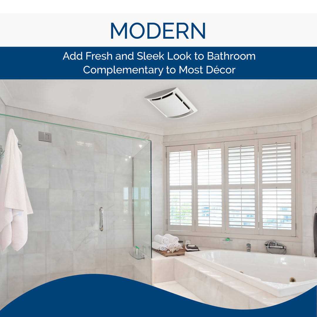 Broan 60 CFM Quick Install Bathroom Exhaust Fan Motor and Grille Upgrade Kit QK60S - Image 3