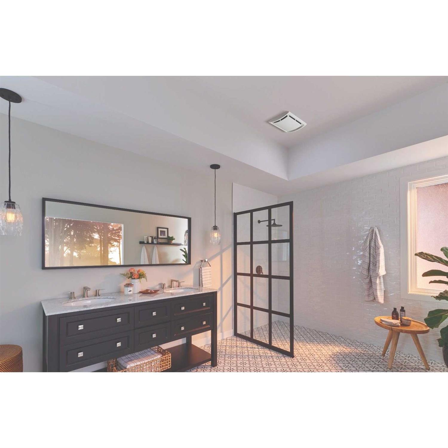 Broan 60 CFM Quick Install Bathroom Exhaust Fan Motor and Grille Upgrade Kit QK60S - Image 5