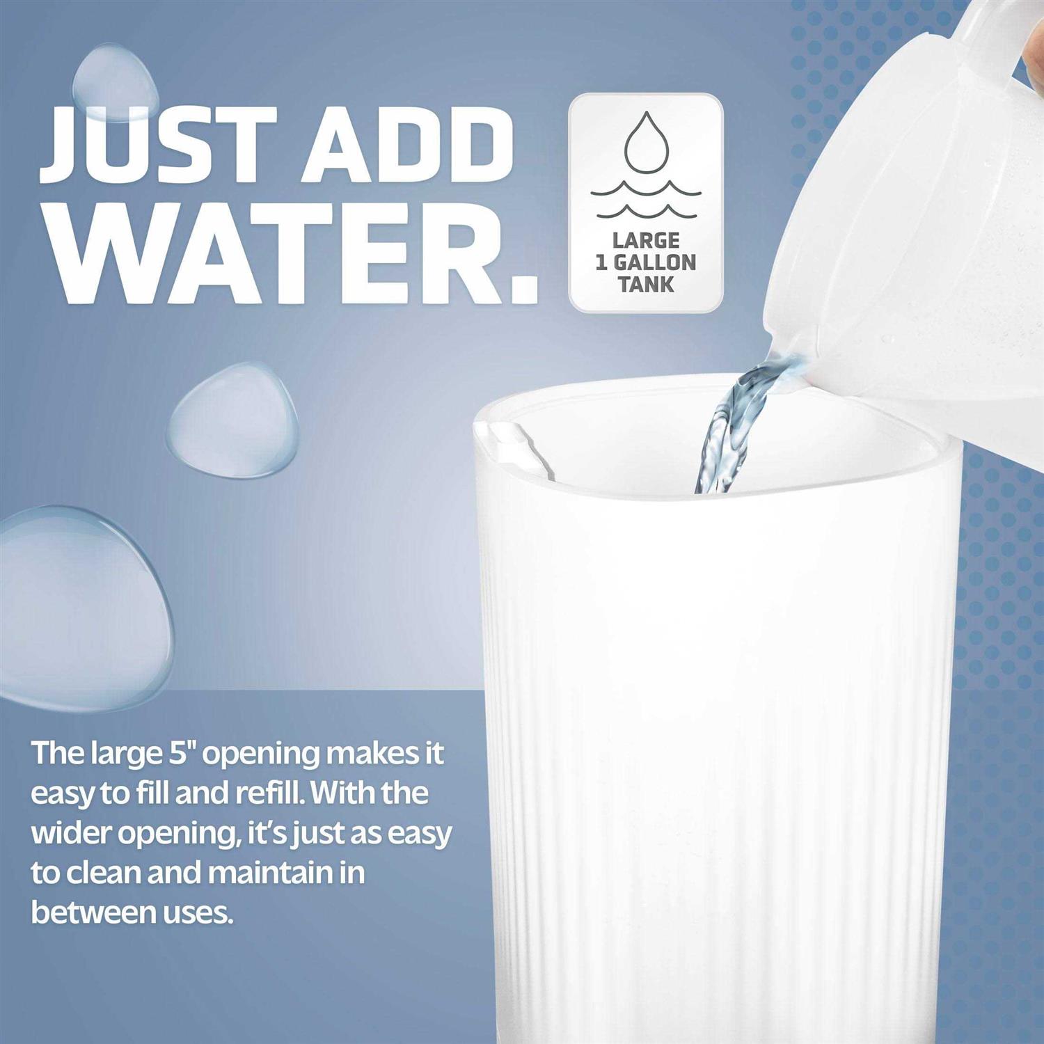 Pure Guardian 1 Gal. Top Fill Ultrasonic Cool Mist Humidifier with Aromatherapy Tray - Image 3