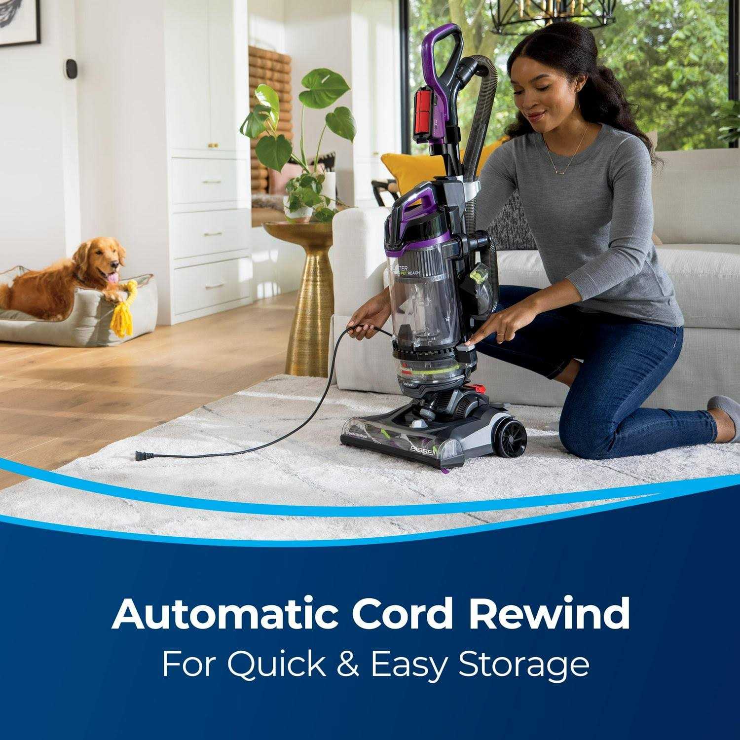 Bissell PowerLifter Swivel Rewind Pet Reach Upright Vacuum 3195 - Image 4