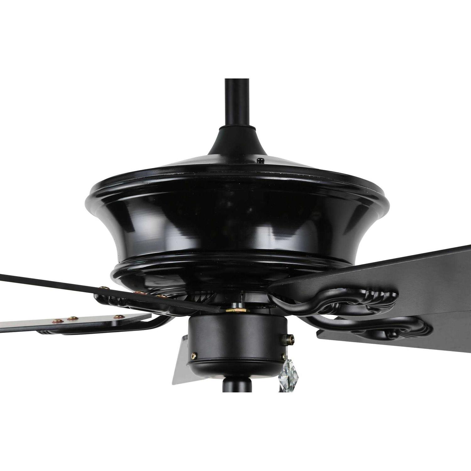 Bella Depot 52-inch Modern 5-Blade Reversible Branches Crystal Ceiling Fan with Light Kit and Remote - Image 4