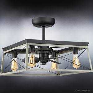 Urban Ambiance UHP9241 Farmhouse Ceiling Fan 17''H x 22''W - Image 3