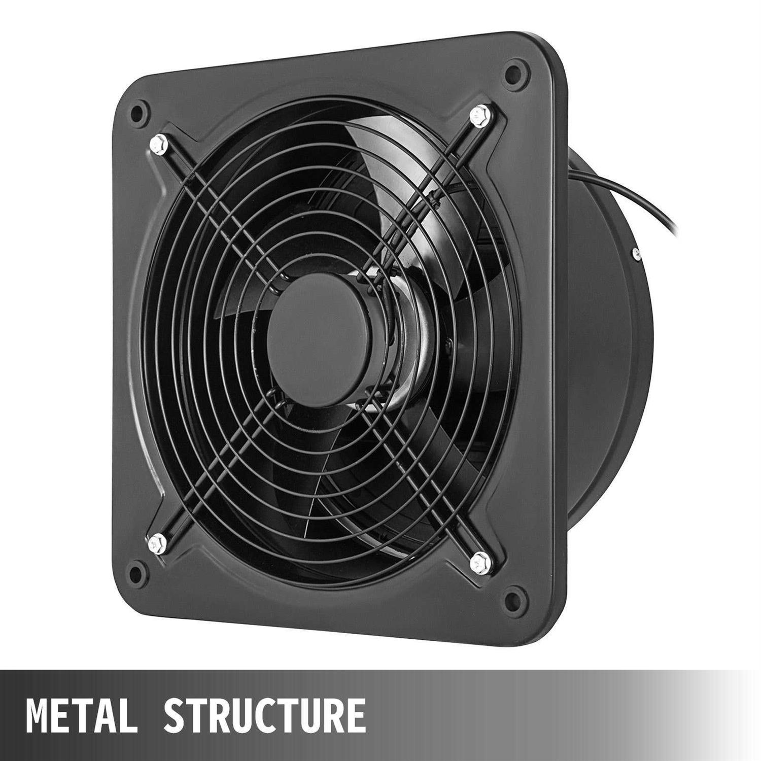 VEVOR 12'' Ventilation Extractor Exhaust Fan Blower Wall Mount Kitchen Bathroom Toilet PQFJYNF-300-2T001V7 - Image 4