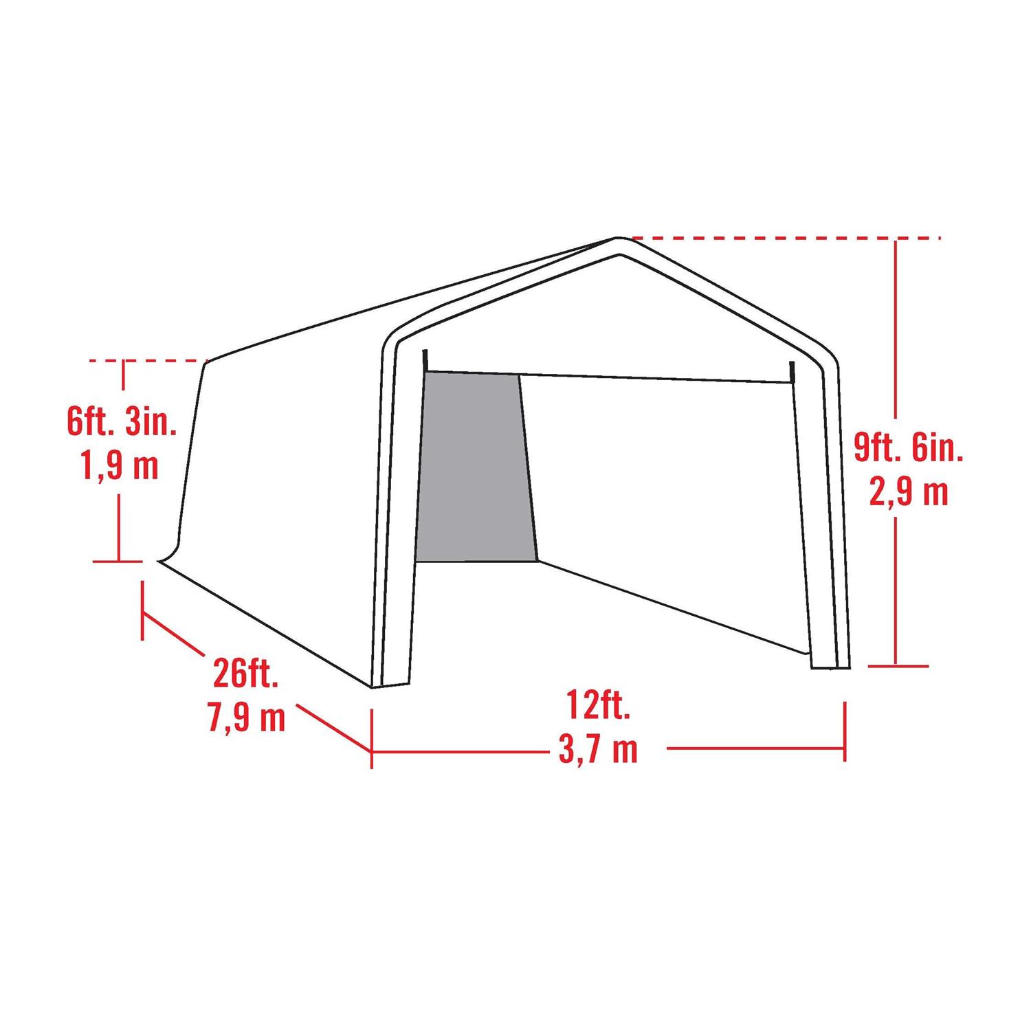 ShelterLogic Canopy Enclosure Kit - Image 2