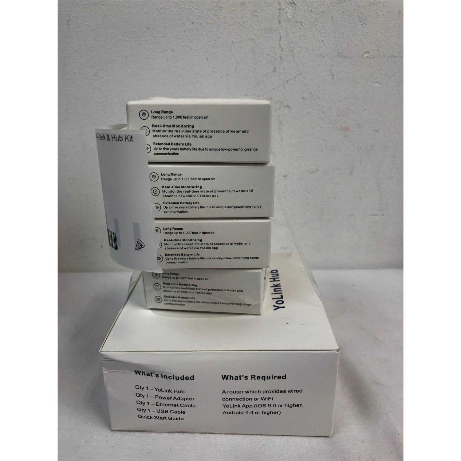 Yolink Smart Home Starter Kit Hub & Water Leak Sensor 4-Pack - Image 4