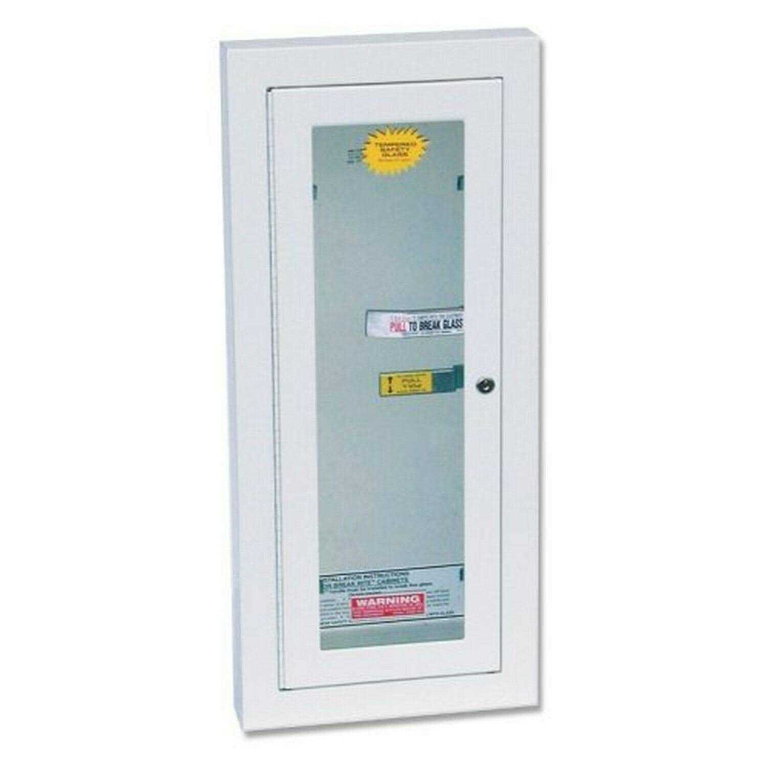 Kidde KF7022B Fire Extinguisher Cabinet Semi-Recessed Mount w/Lock - Image 3