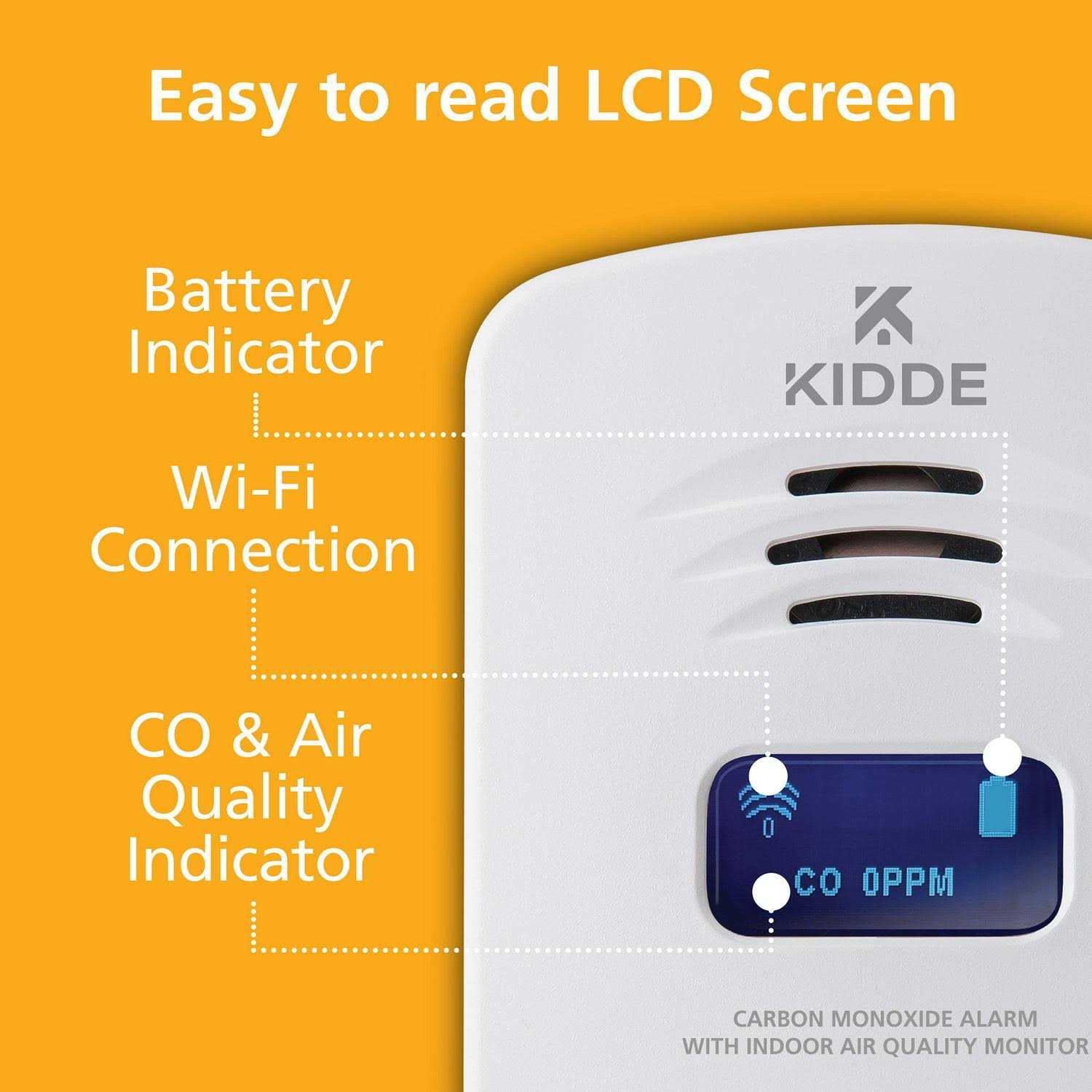 Kidde Smart Plug-In Carbon Monoxide with Indoor Air Quality Monitor - Image 5